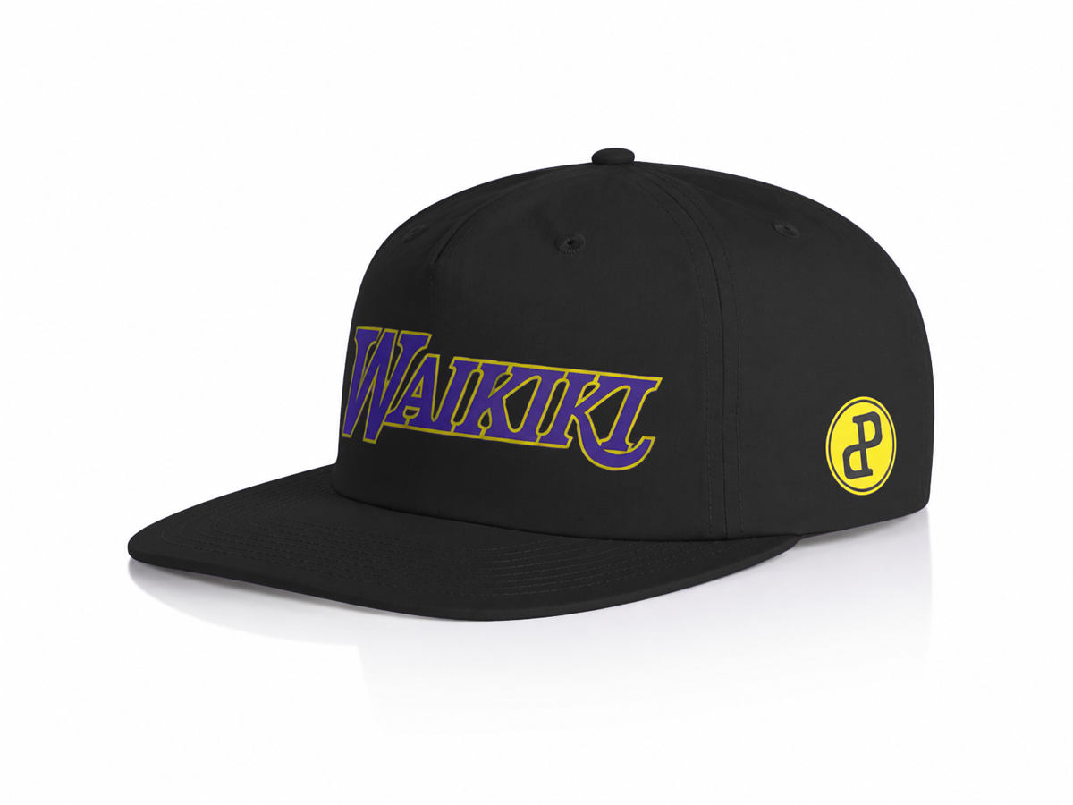 Fitted + Paiea Projects Waikiki AS Surf Cap (Black)